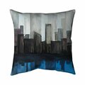 Begin Home Decor 20 x 20 in. View of A Blue City-Double Sided Print Indoor Pillow 5541-2020-CI336